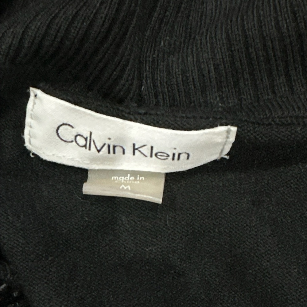 Calvin Klein Women's Black & Rhinestone Cropped Cardigan Size M - Picture 4 of 8